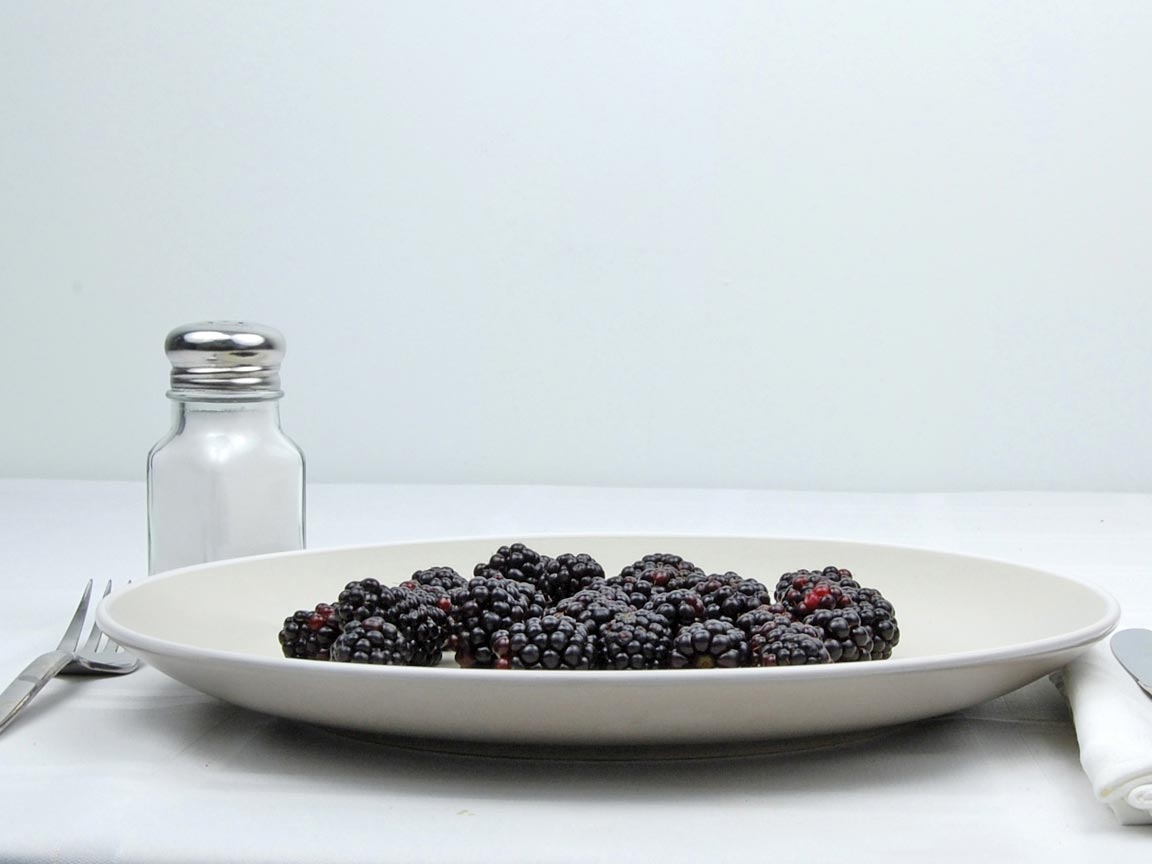 Calories in 127 grams of Blackberries