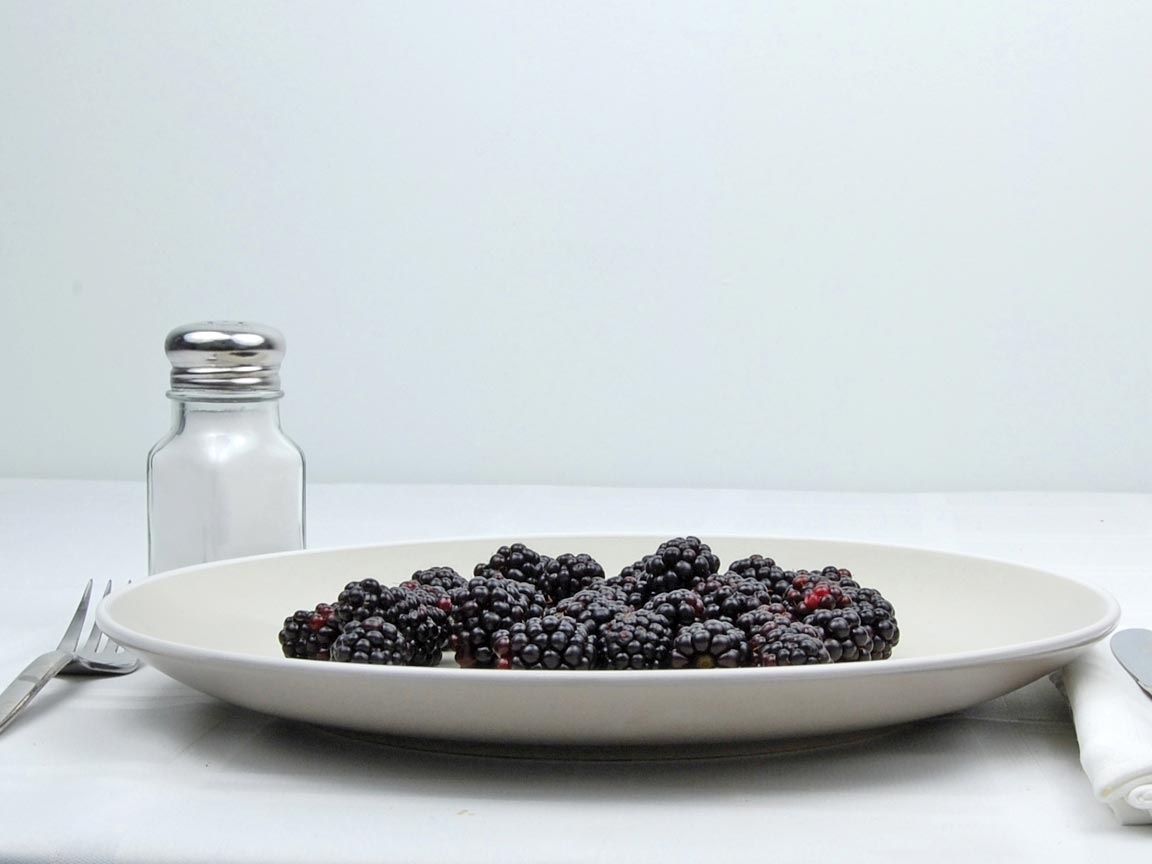 Calories in 136 grams of Blackberries