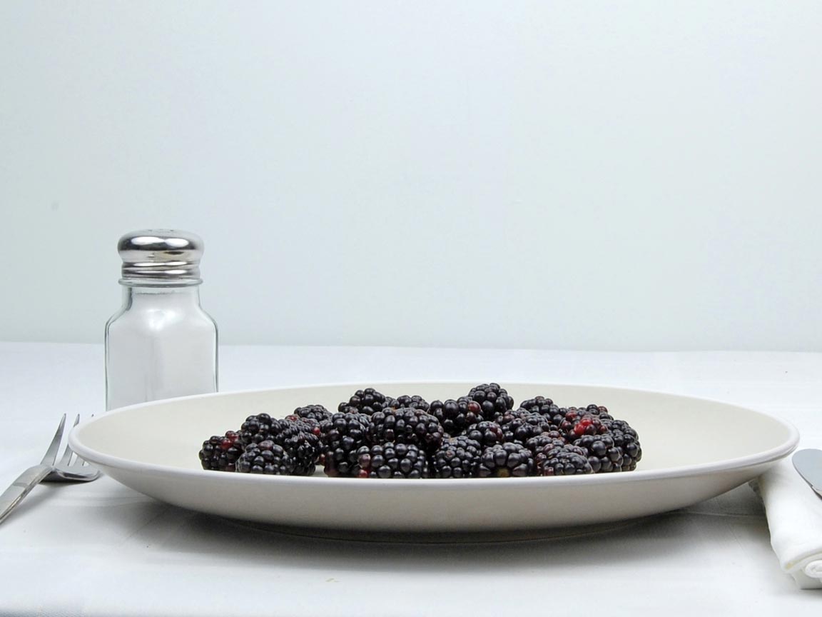 Calories in 144 grams of Blackberries