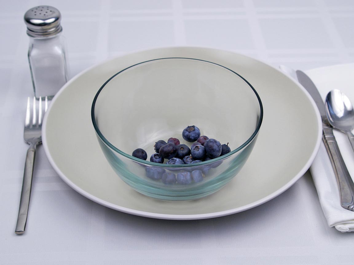 Calories in 85 grams of Blueberries
