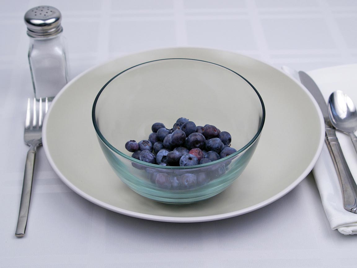 Calories in 226 grams of Blueberries