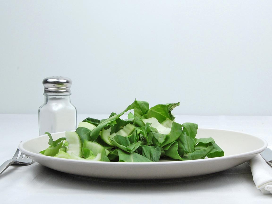Calories in 1.5 cup(s) of Bok Choy - Raw