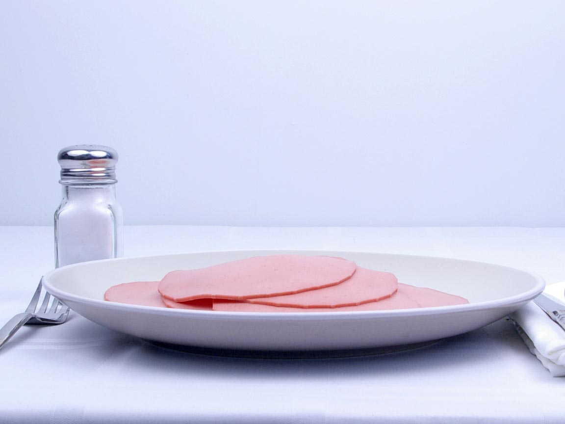 Calories in 13 slice of Bologna - Low Fat