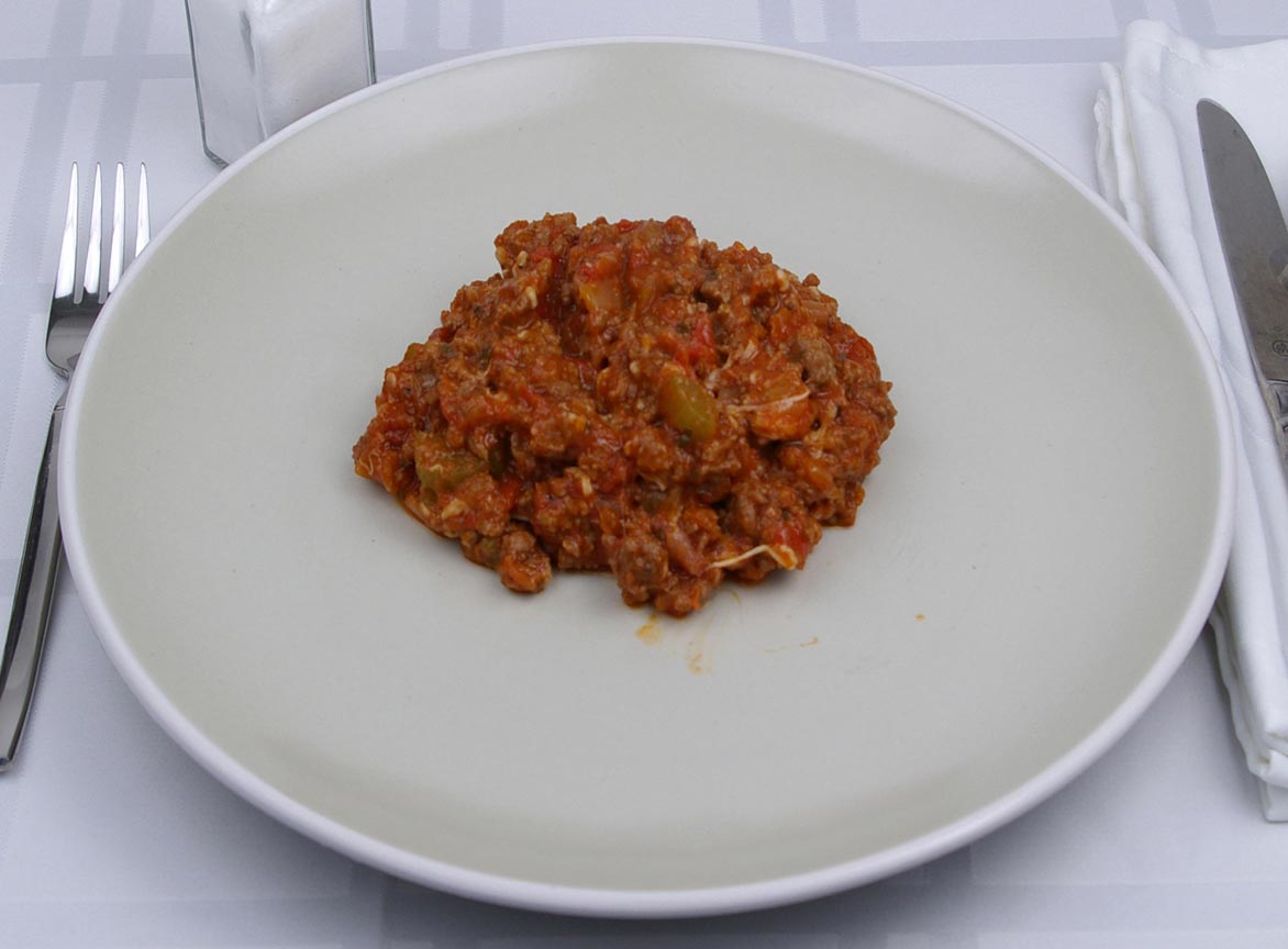 Calories in 1 cup(s) of Bolognese Sauce with meat