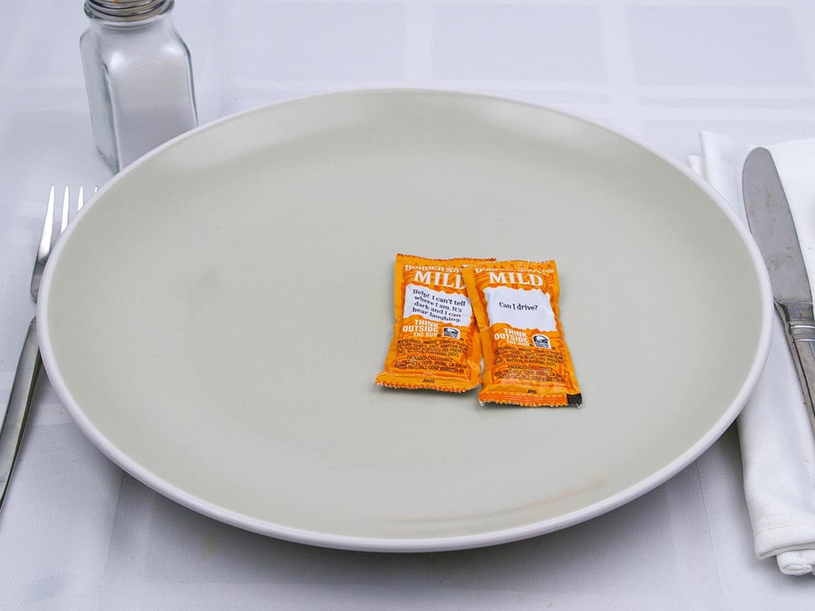 Calories in 2 packet(s) of Taco Bell - Border Mild Sauce