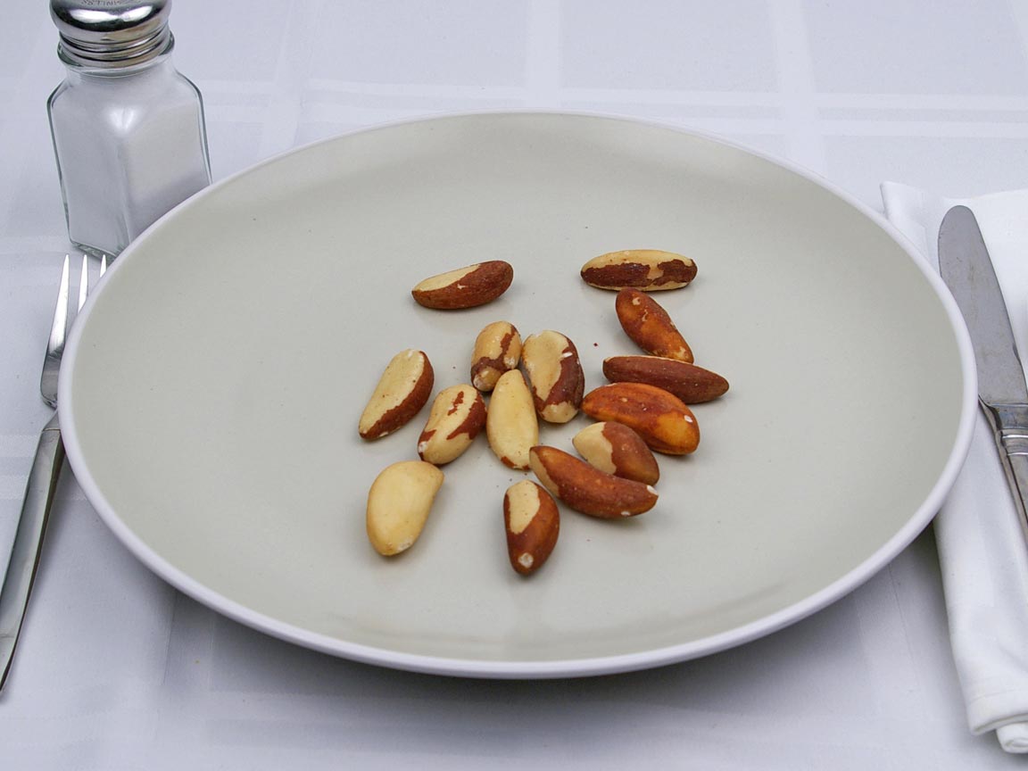 Calories in 52 grams of Brazil Nuts