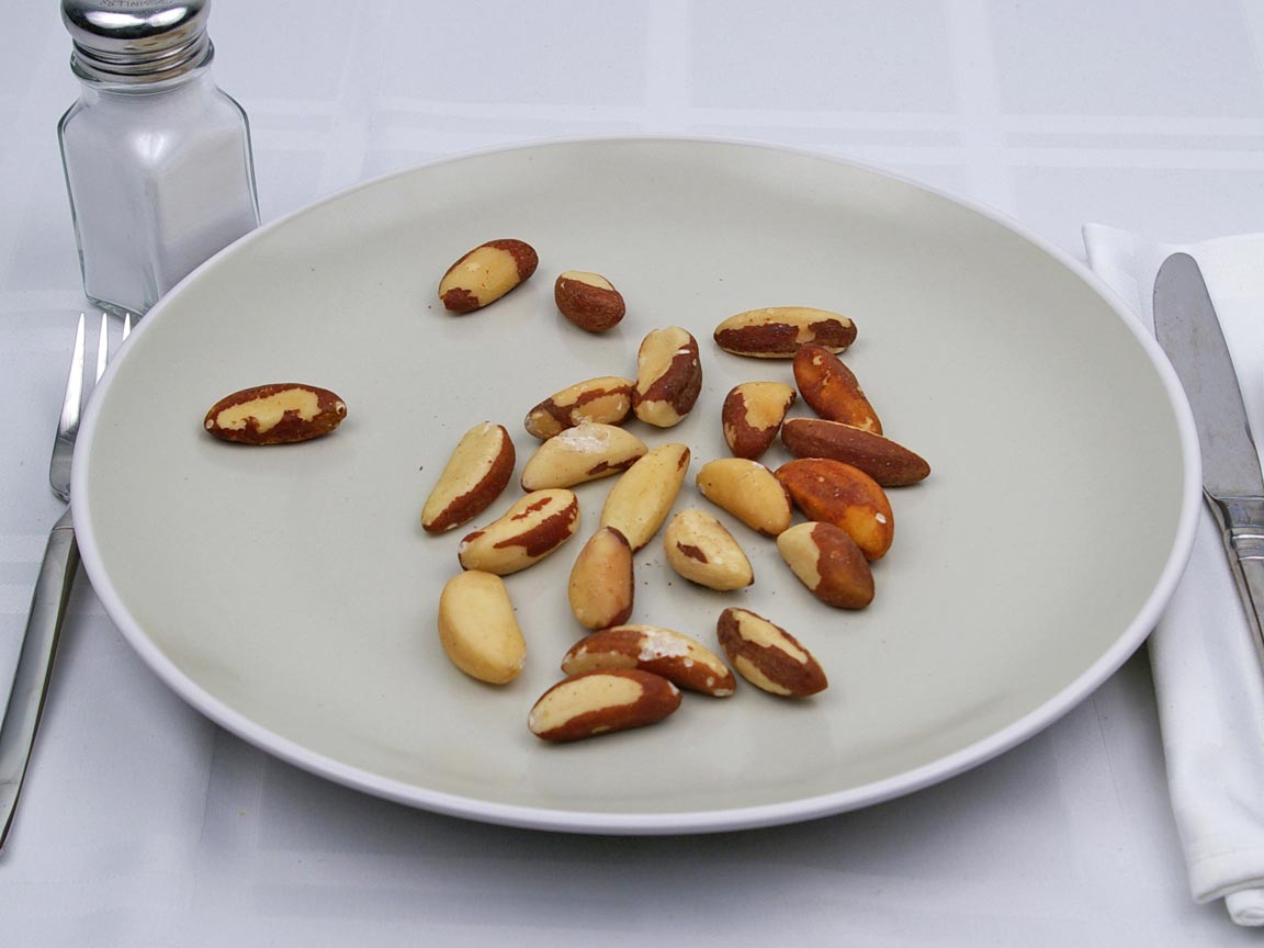 Calories in 82 grams of Brazil Nuts