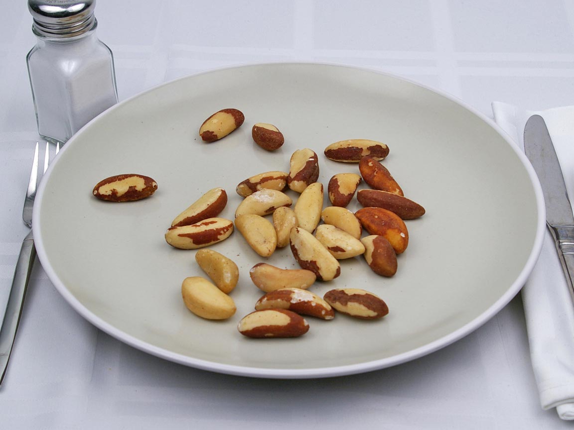 Calories in 97 grams of Brazil Nuts