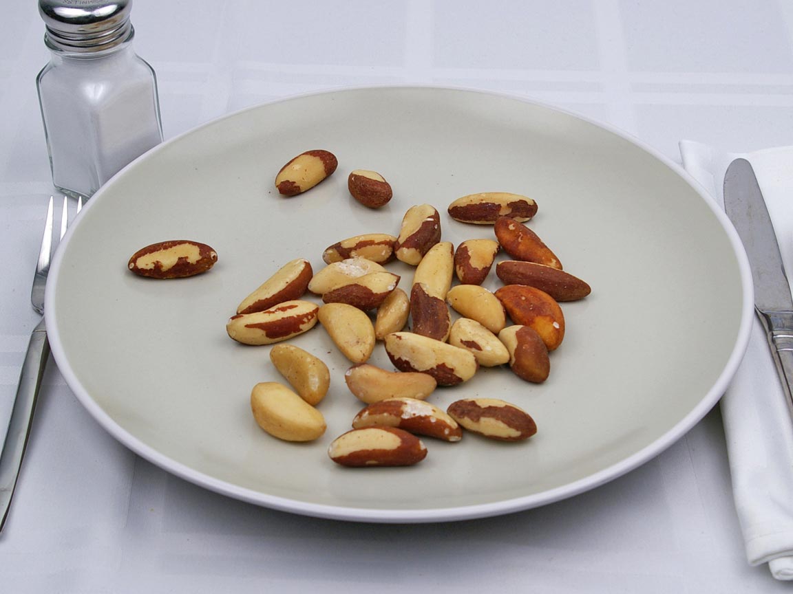 Calories in 105 grams of Brazil Nuts