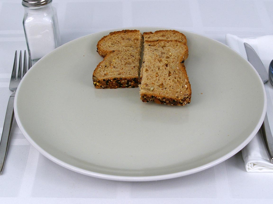 Calories in 1.5 piece(s) of Eureka Sweet Baby Grains Bread