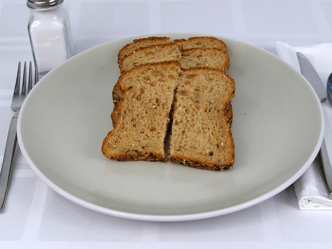 Calories in 3 piece(s) of Eureka Sweet Baby Grains Bread