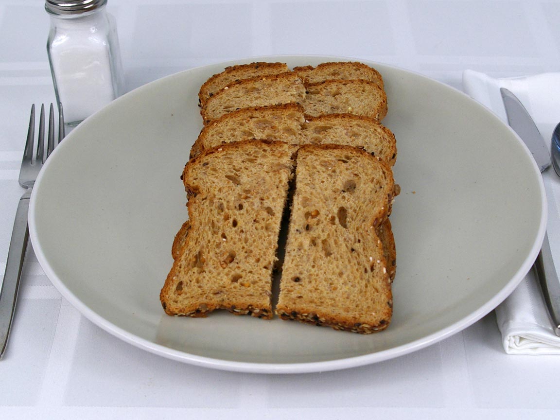Calories in 4 piece(s) of Eureka Sweet Baby Grains Bread