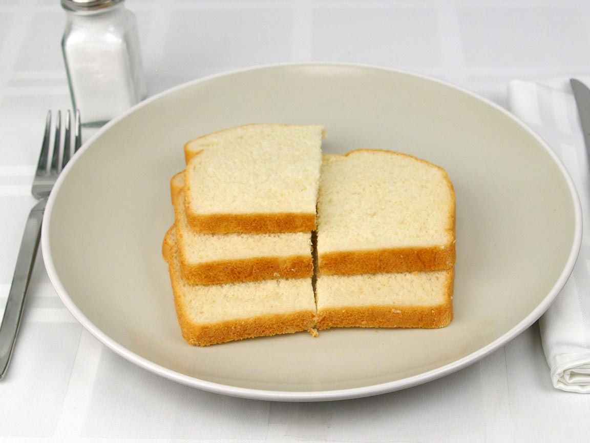 Calories in 2.5 piece(s) of Country Buttermilk Bread