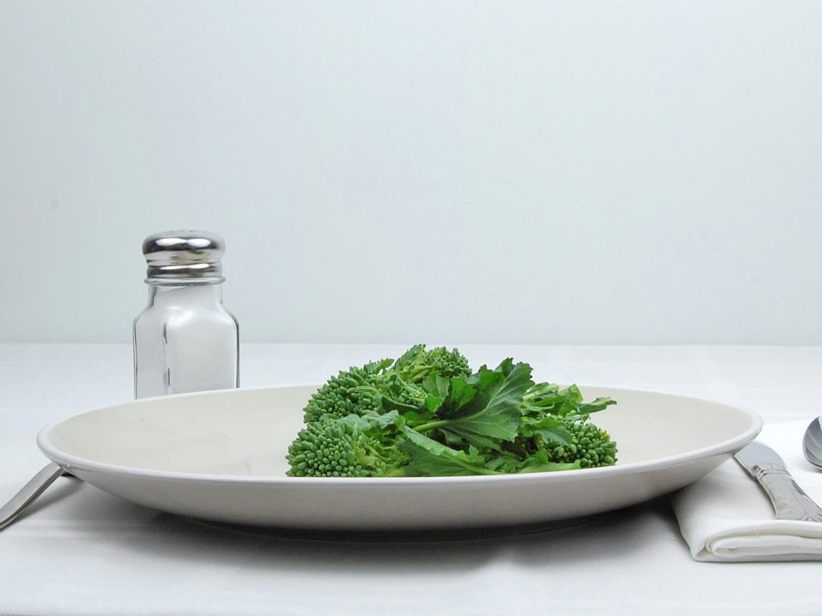 Calories in 85 grams of Broccoli Rabe - Raw