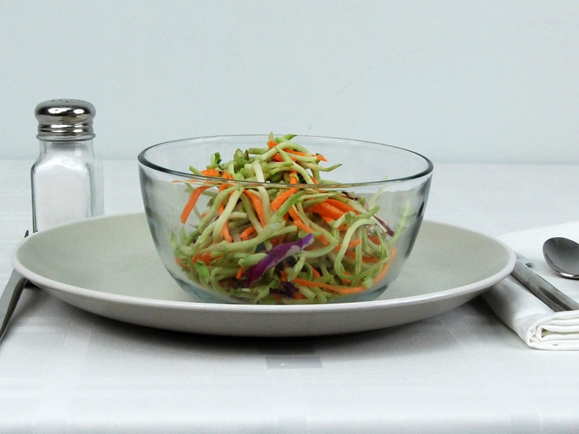 Calories in 1.5 cup(s) of Broccoli Slaw