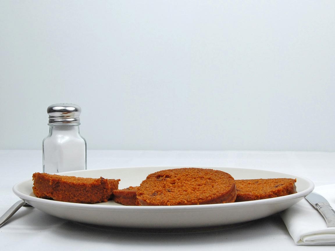 Calories in 4 slice(s) of Brown Bread Raisin - Canned