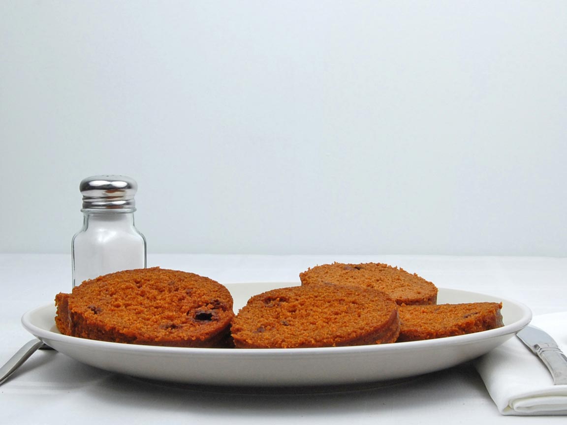 Calories in 6 slice(s) of Brown Bread Raisin - Canned