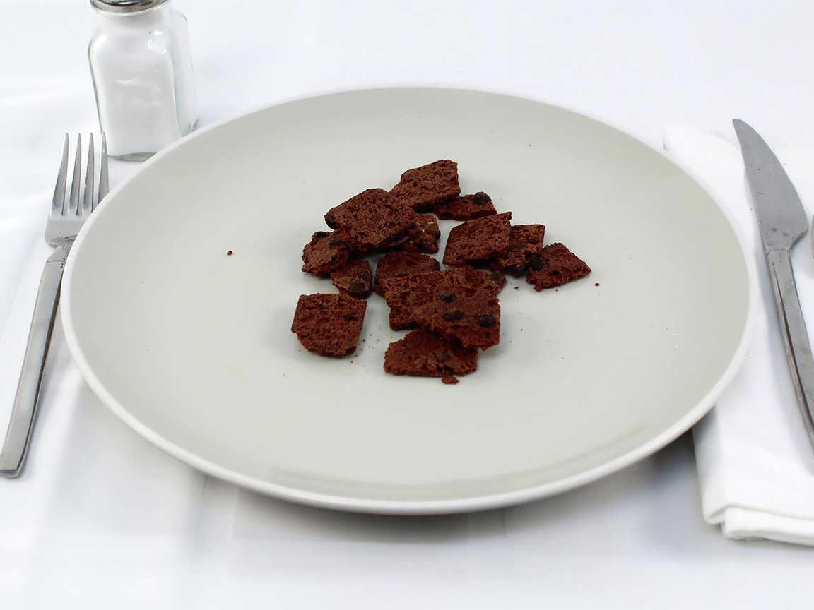 Calories in 25 grams of Brownie Brittle Chocolate Chip
