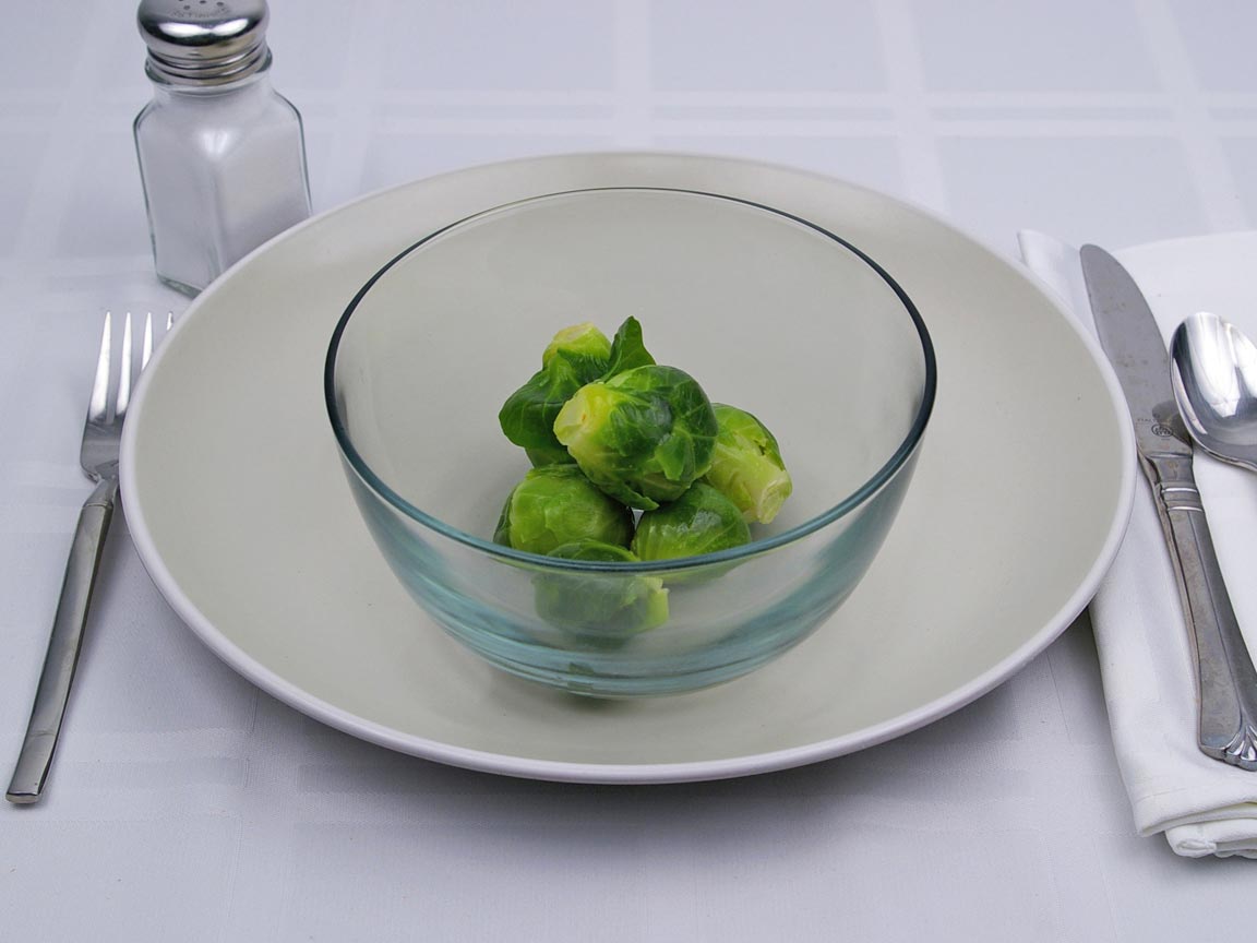 Calories in 6 sprout(s) of Brussel Sprouts - Boiled