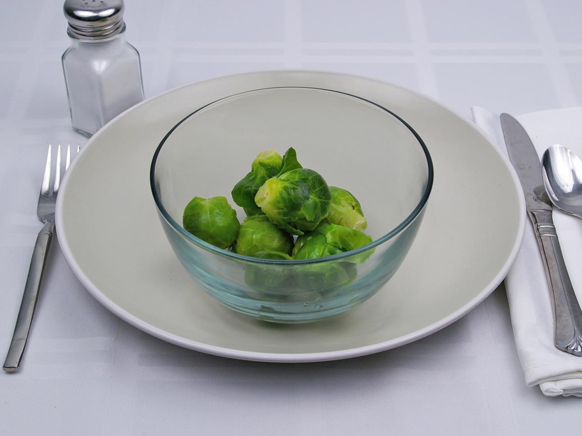 Calories in 8 sprout(s) of Brussel Sprouts - Boiled