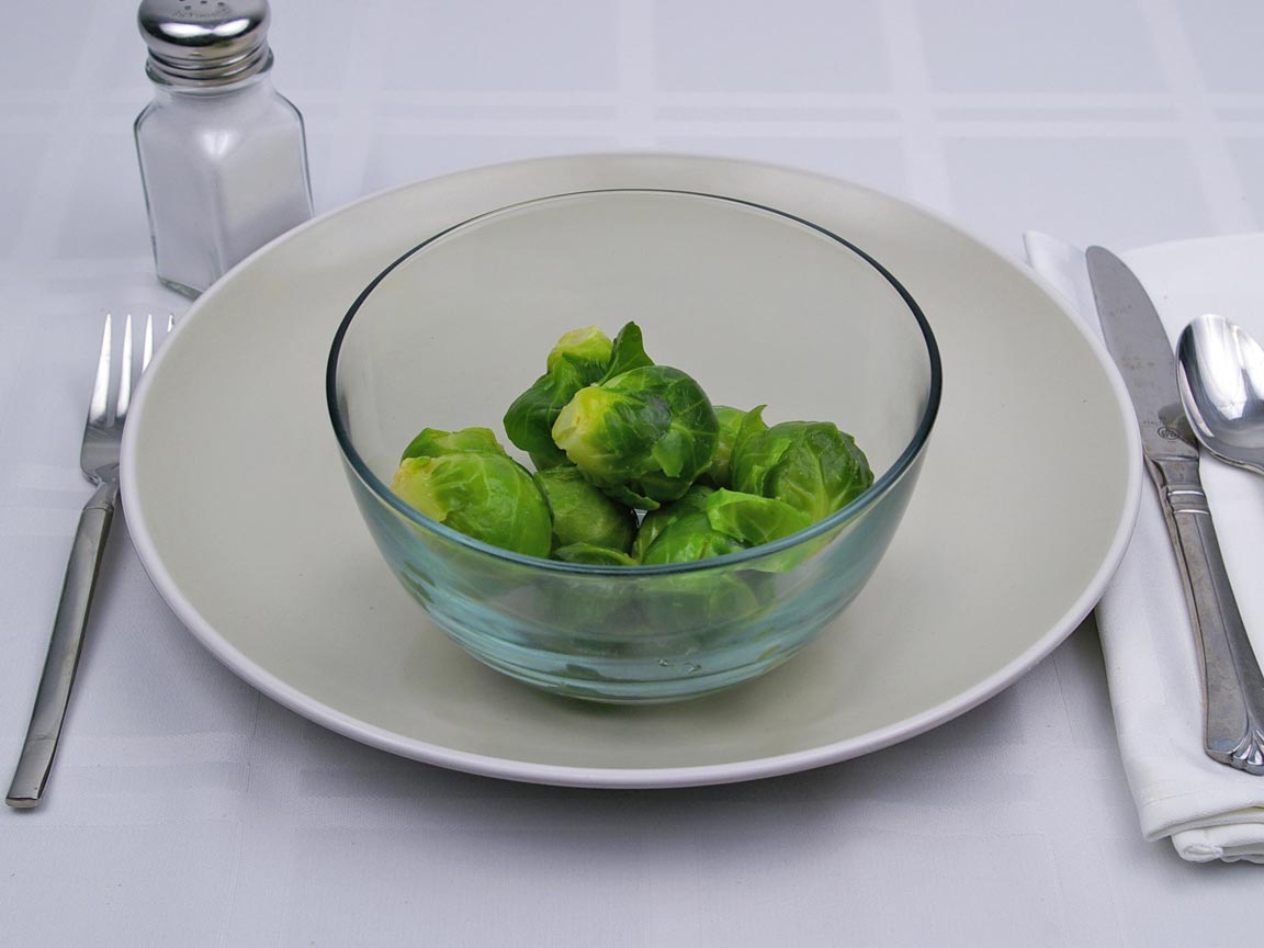 Calories in 10 sprout(s) of Brussel Sprouts - Boiled