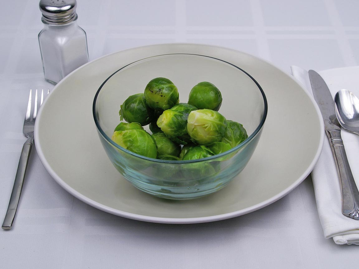Calories in 14 sprout(s) of Brussel Sprouts - Boiled