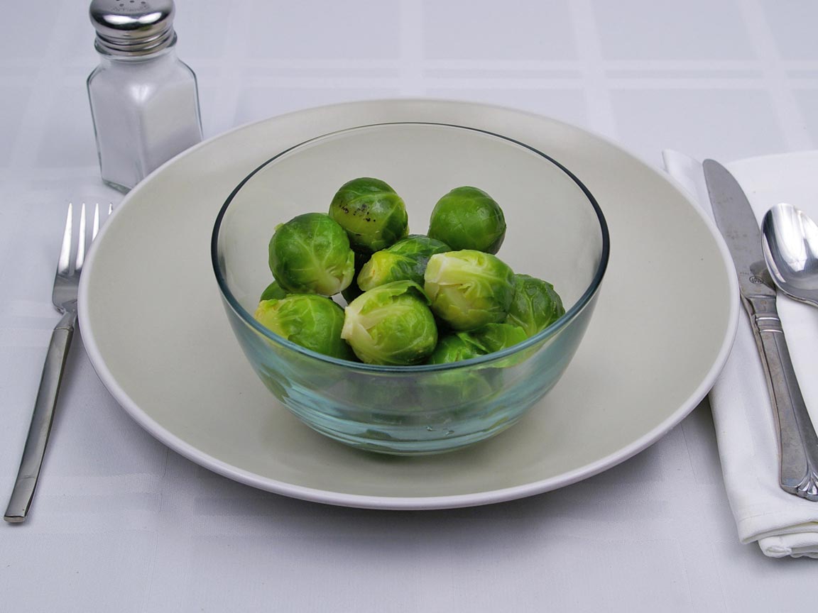 Calories in 16 sprout(s) of Brussel Sprouts - Boiled