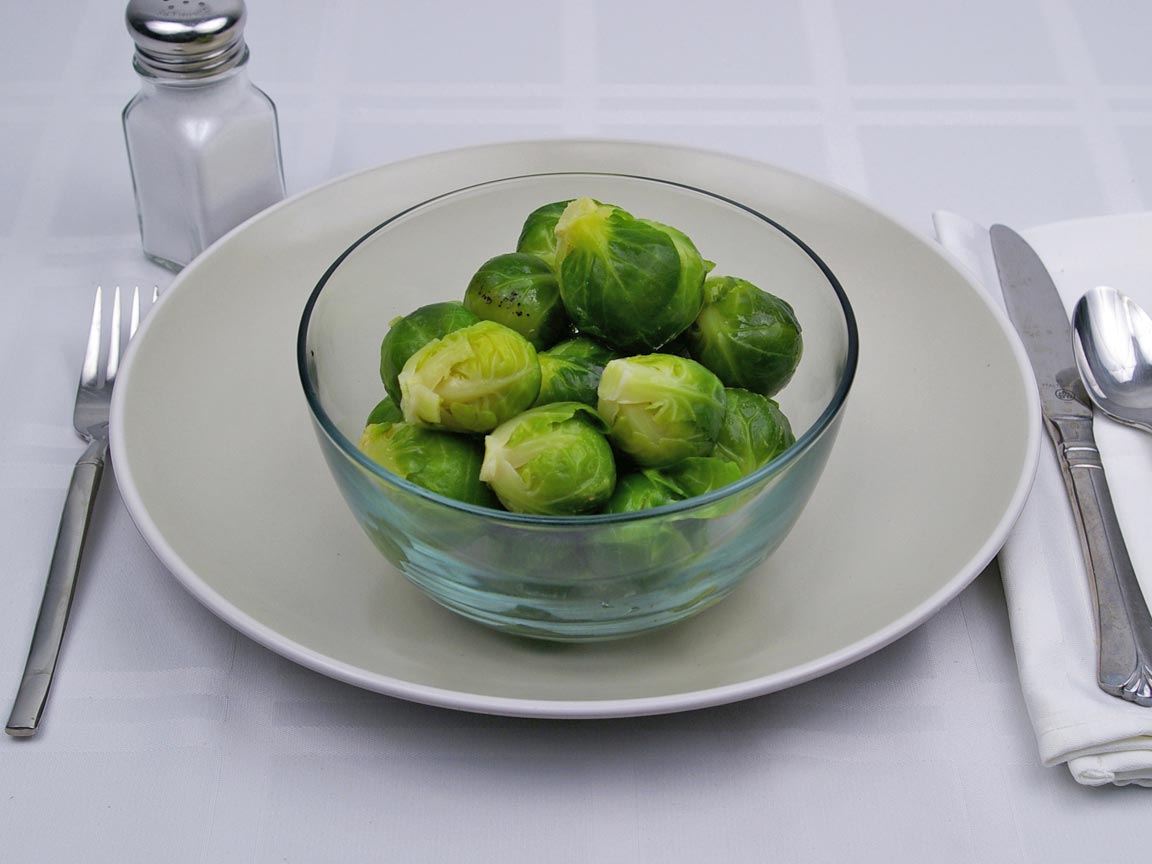 Calories in 20 sprout(s) of Brussel Sprouts - Boiled