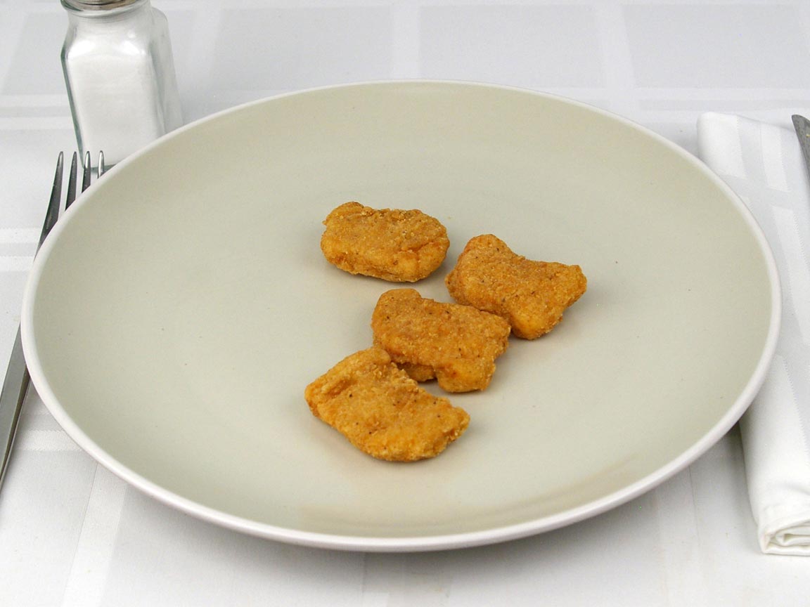 Calories in 4 piece(s) of Burger King Chicken Nuggets