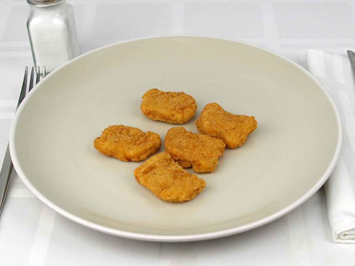 Calories in 5 piece(s) of Burger King Chicken Nuggets
