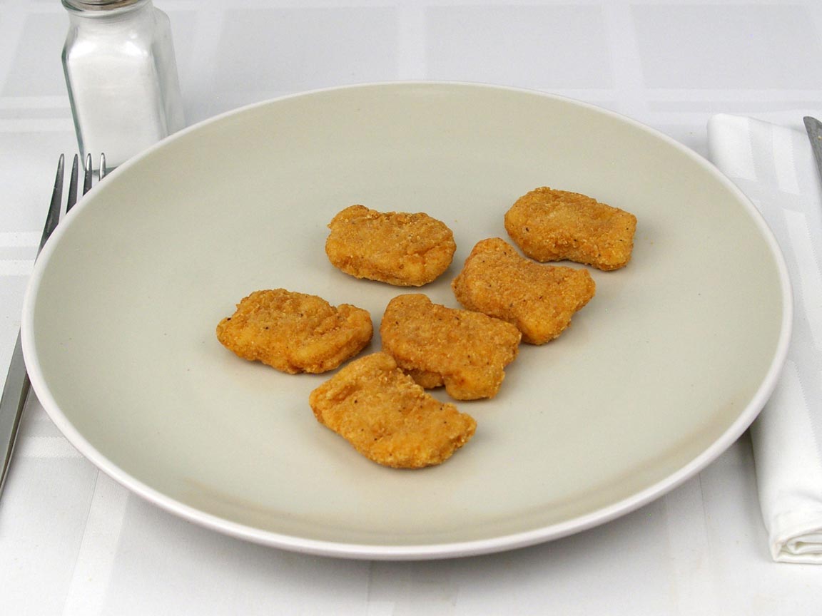 Calories in 6 piece(s) of Burger King Chicken Nuggets