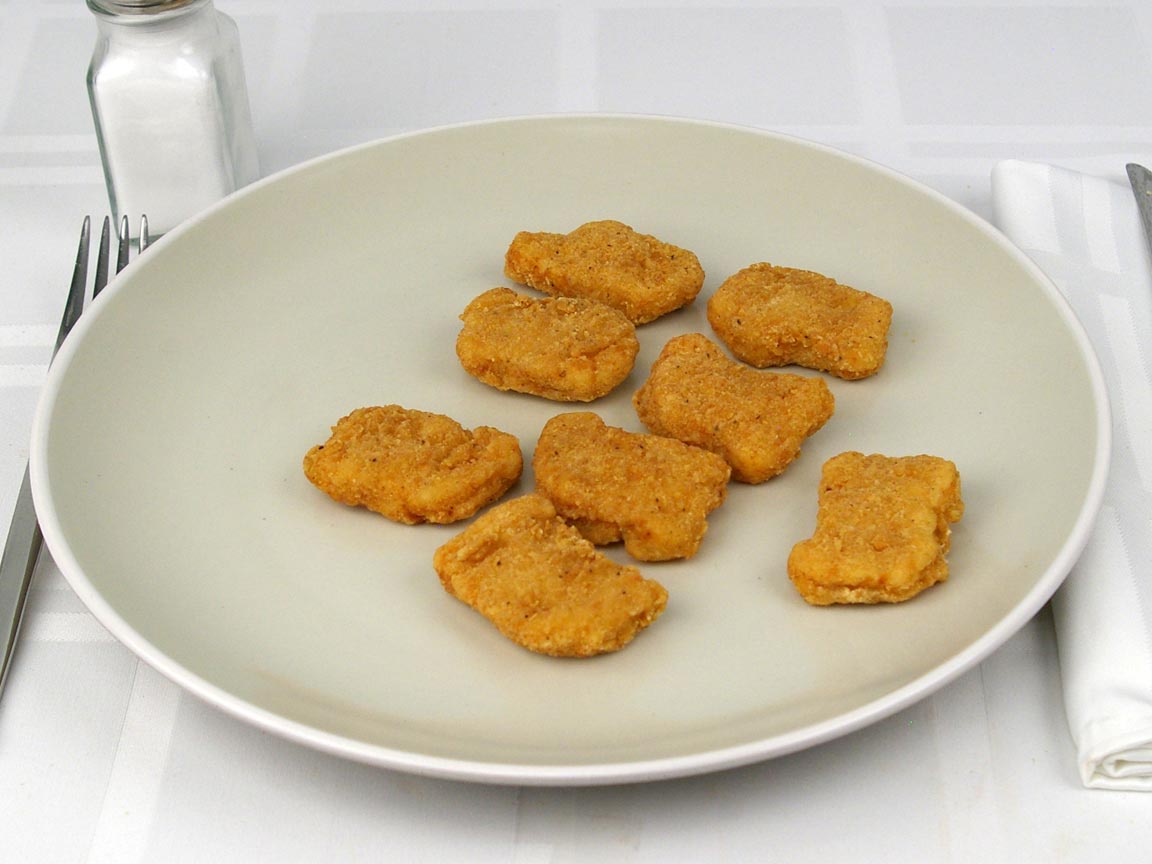 Calories in 8 piece(s) of Burger King Chicken Nuggets