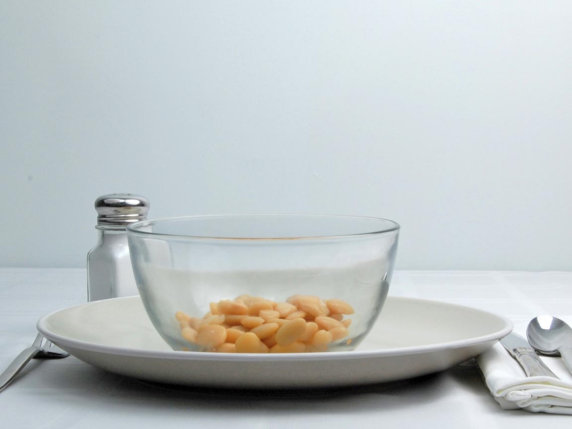 Calories in 0.5 cup(s) of Butter Beans - Canned