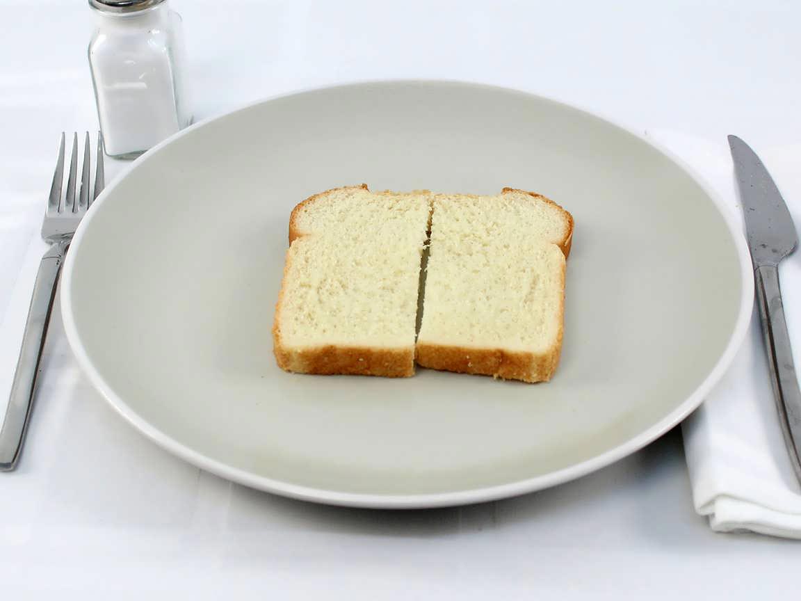 Calories in 1 piece(s) of Butter Bread