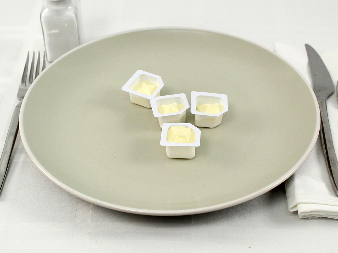 Calories in 4 cup(s) of Butter Individual Cups