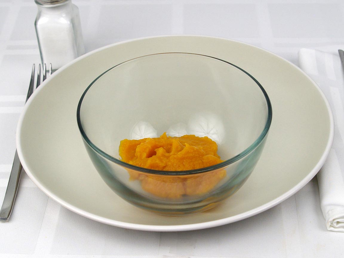 Calories in 0.5 cup(s) of Butternut Squash - Canned