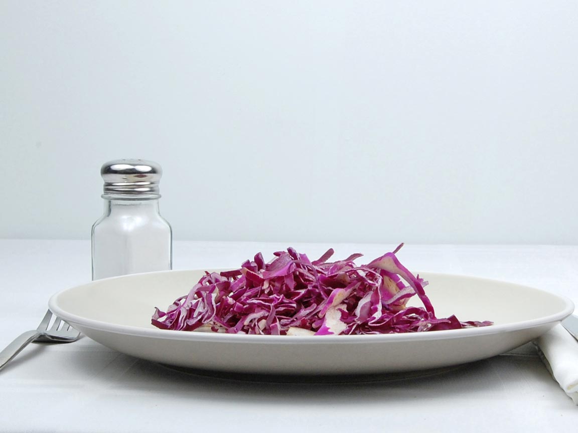 Calories in 56 grams of Red Cabbage - Raw