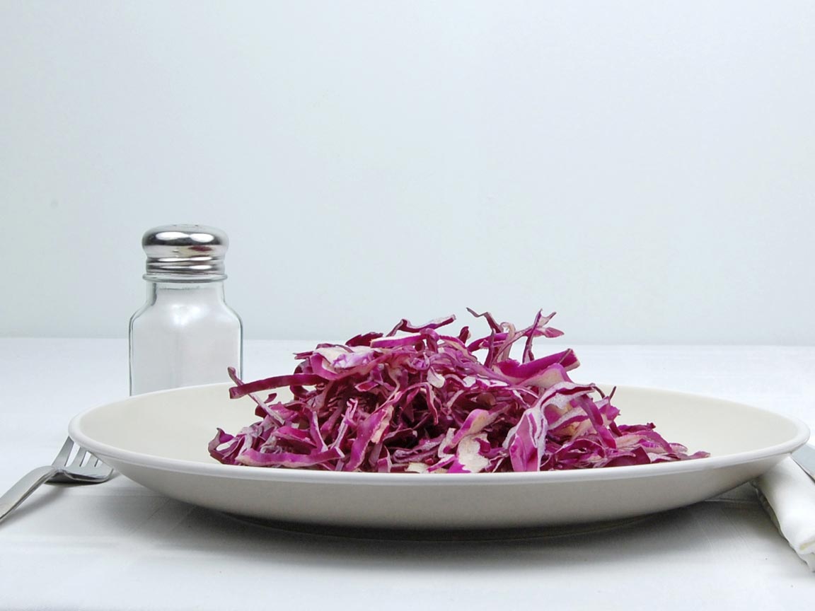 Calories in 99 grams of Red Cabbage - Raw