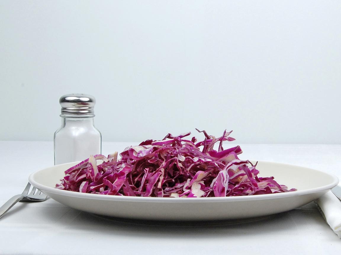 Calories in 113 grams of Red Cabbage - Raw