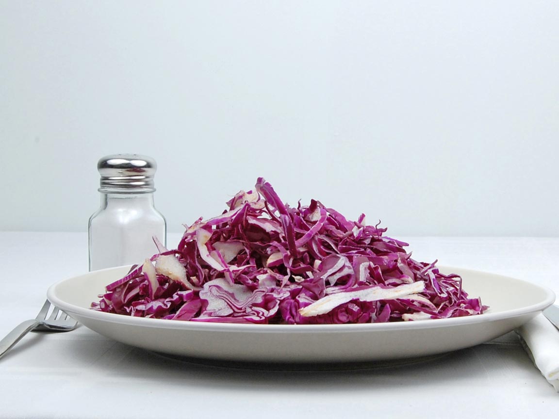 Calories in 170 grams of Red Cabbage - Raw