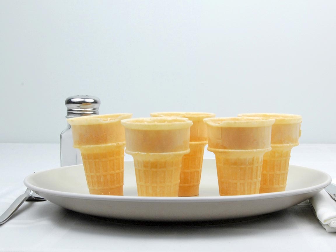 Calories in 5 cone(s) of Cake Ice Cream Cone