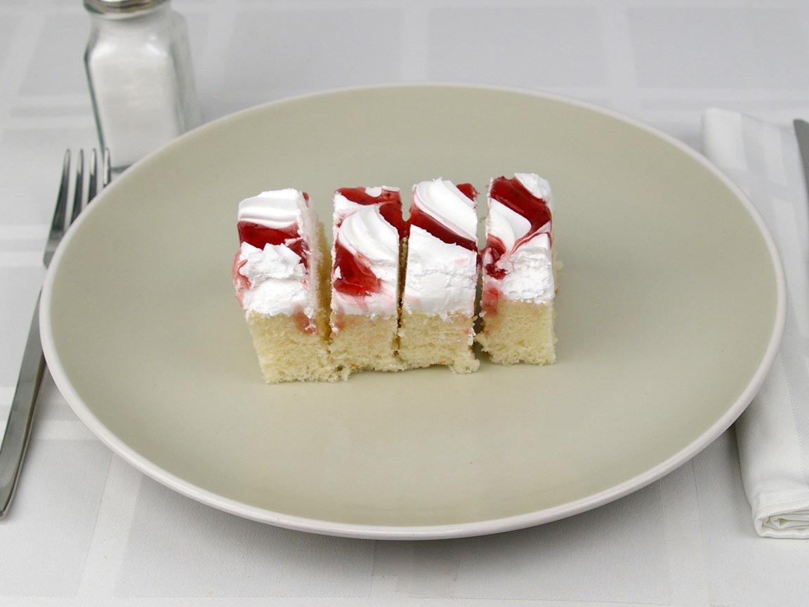 Calories in 1 piece(s) of Cake - White Raspberry