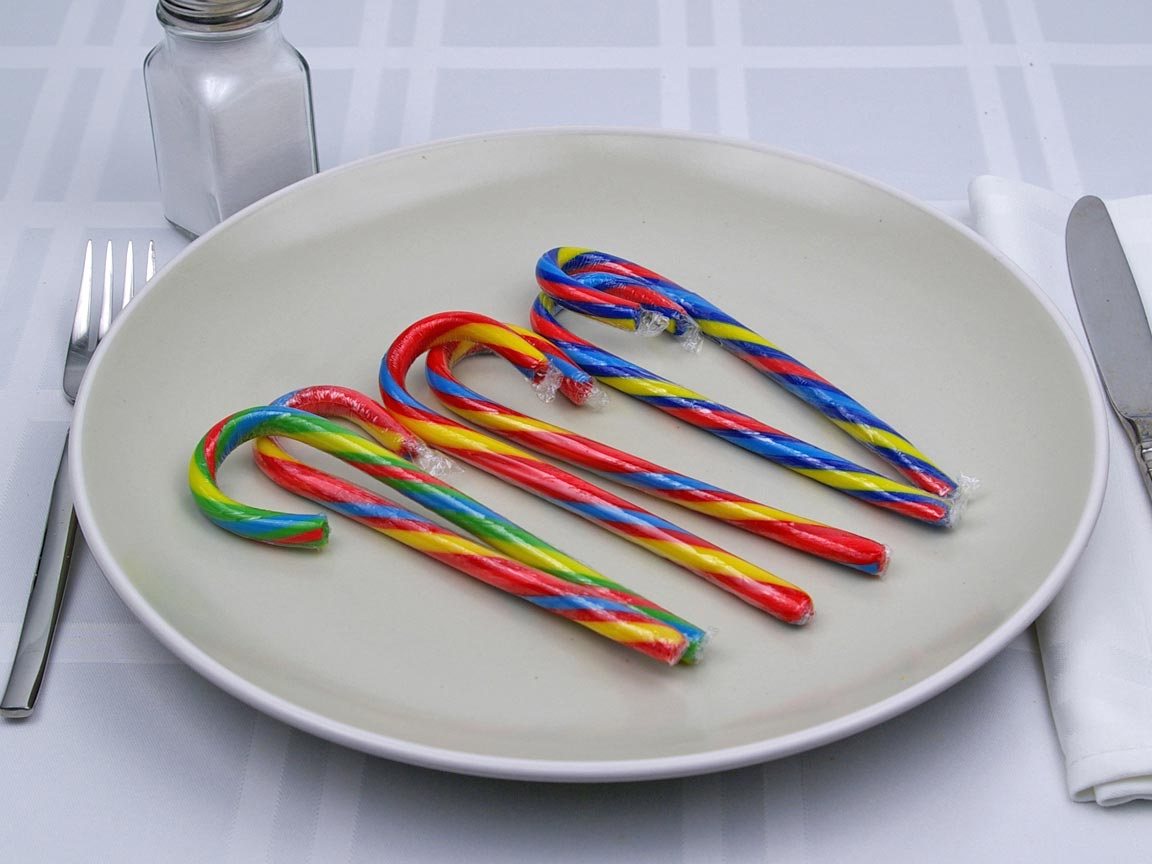 Calories in 6 cane(s) of Candy Canes - Sweet