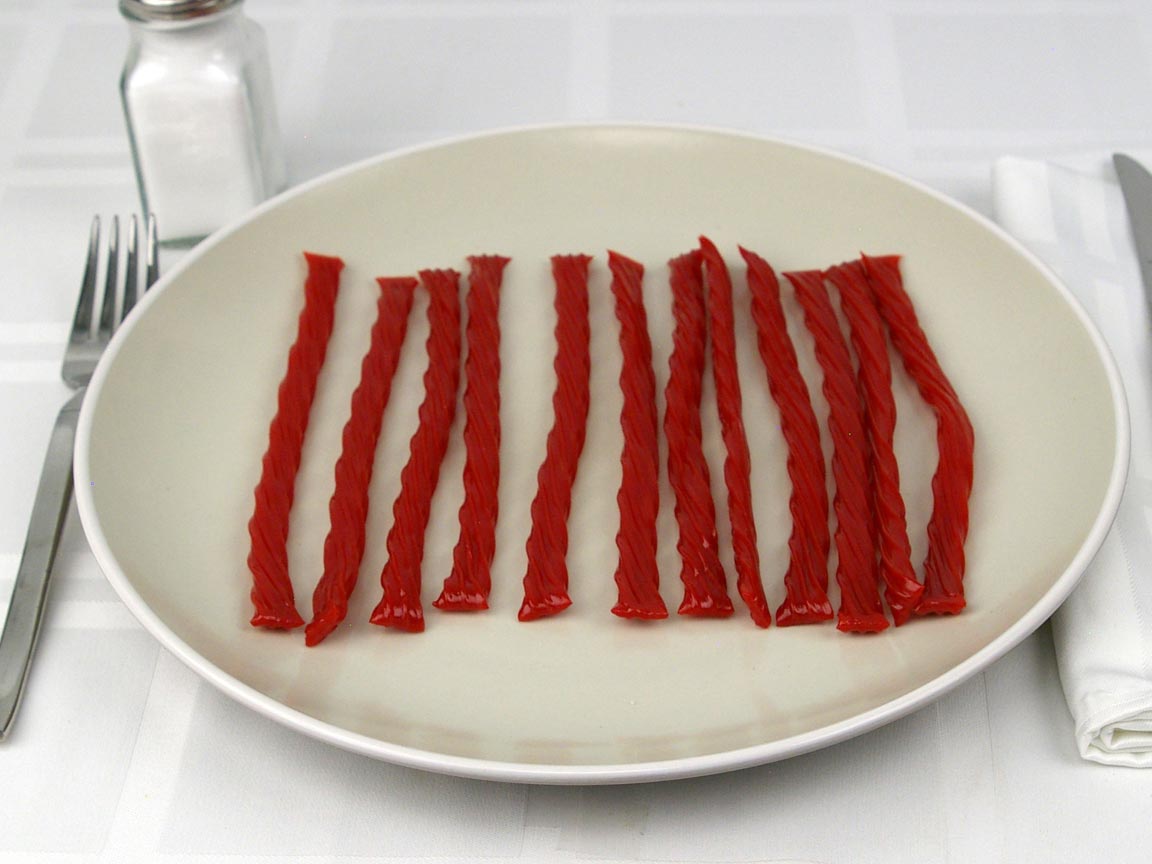 Calories in 12.06 piece(s) of Twizzlers