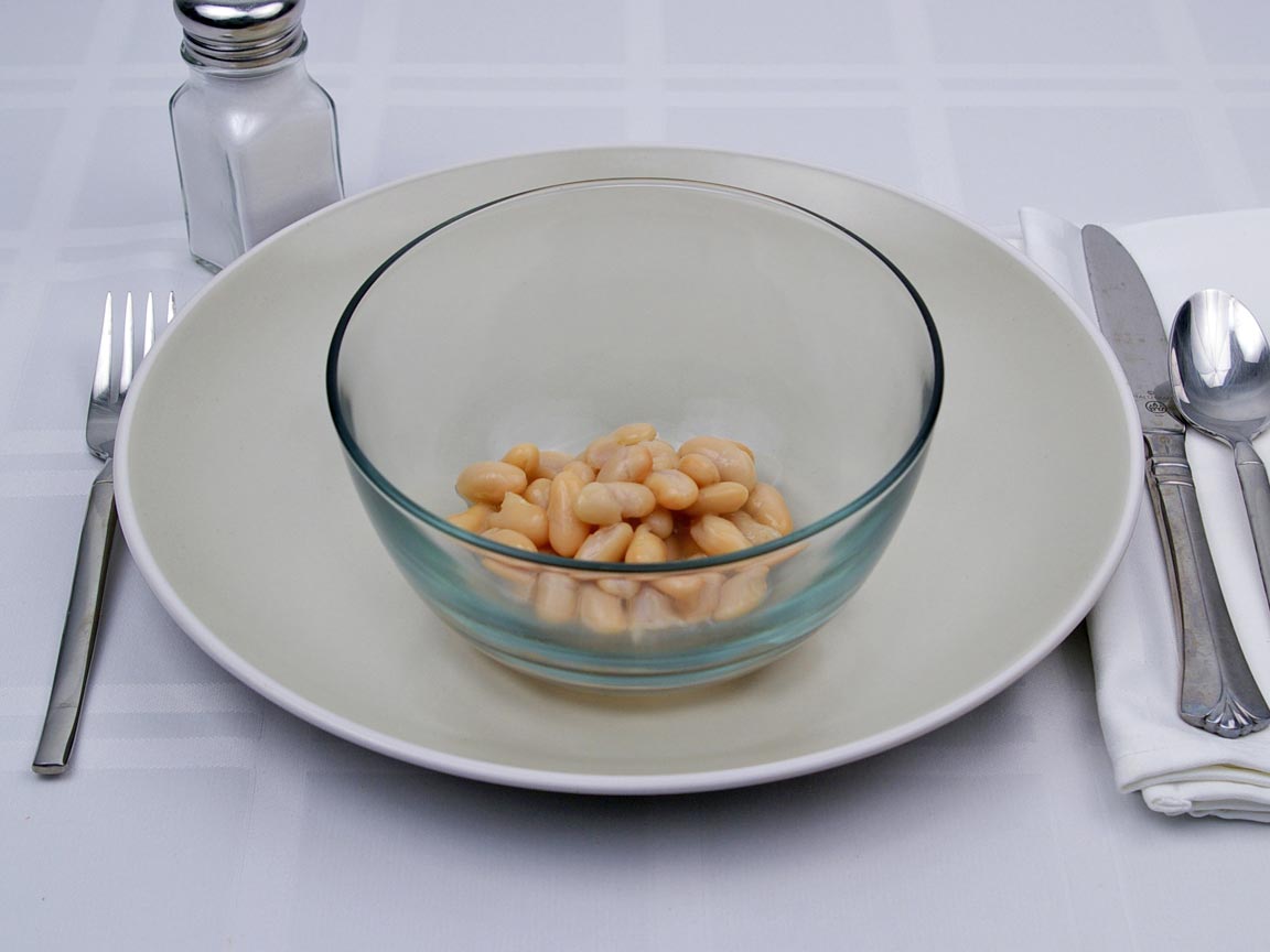 Calories in 0.5 cup(s) of Cannellini Beans - Canned