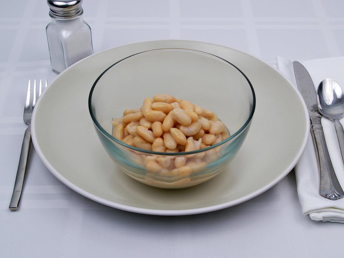 Calories in 1.5 cup(s) of Cannellini Beans - Canned