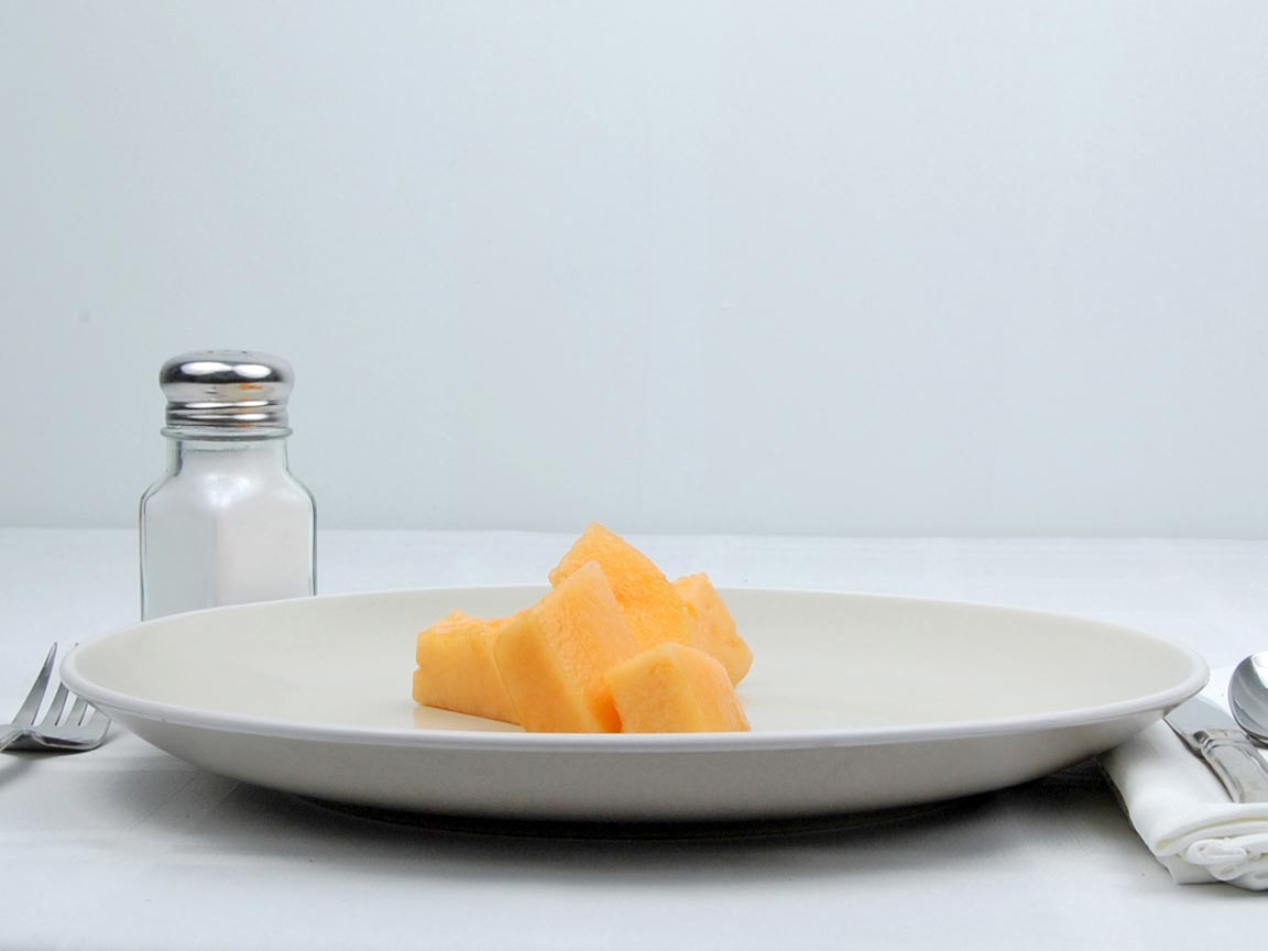 Calories in 133 grams of Cantaloupe