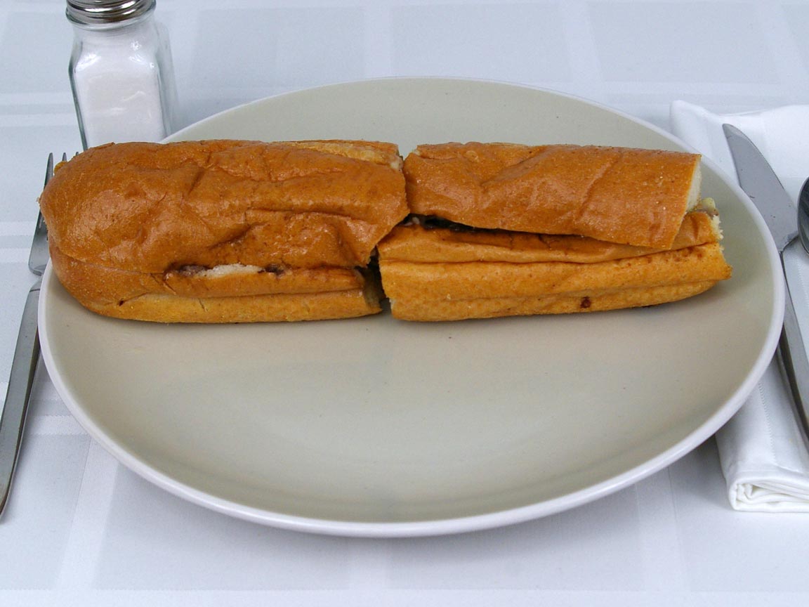 Calories in 1 Sandwich of Capriotti's Cheese Steak Sandwich