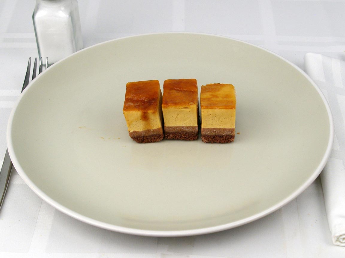 Calories in 3 piece(s) of Caramel and Chocolate Cake