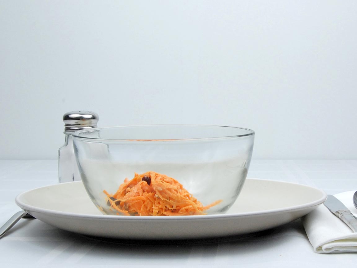 Calories in 0.25 cup(s) of Carrot Raisin Salad